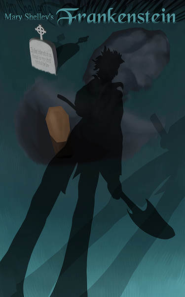 Cover concepts for Frankenstein